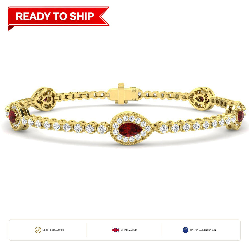 Lab grown diamond tennis bracelet