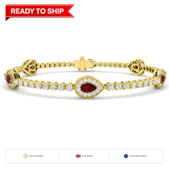 Lab grown diamond tennis bracelet
