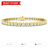 Lab grown diamond tennis bracelet