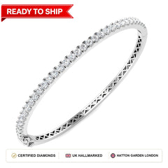 Lab grown diamond tennis bracelet