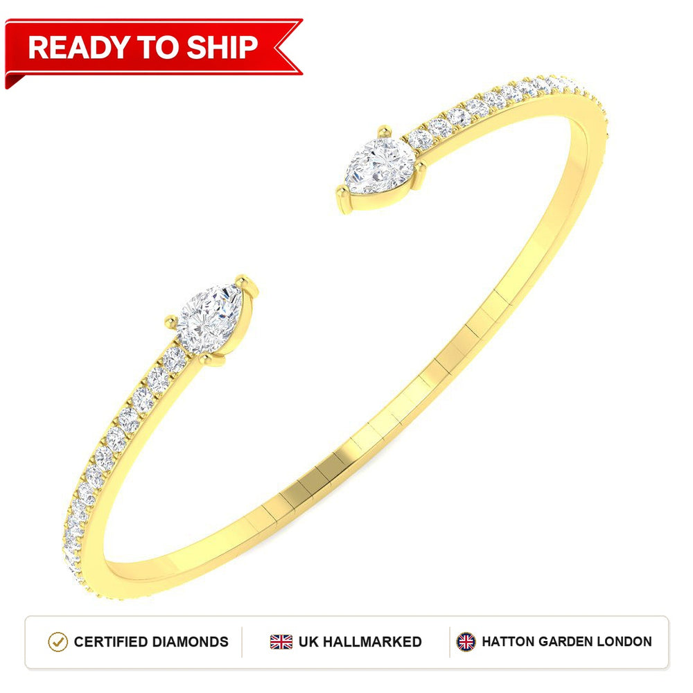Lab grown diamond tennis bracelet