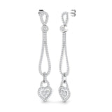 Graceful Diamond Earring 2.25 ct Platinum, 9ct, 18ct White, Yellow & Rose Gold | Handcrafted Fine Jewellery-12