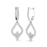 Sophisticated Diamond Earring 1 ct Platinum, 9ct, 18ct White, Yellow & Rose Gold | Handcrafted Fine Jewellery-12