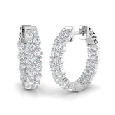Hoop Earrings - Erity 1.75ct Gold Pure Radiance