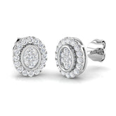 Erlwy Cluster Diamond Earrings in Gold - 0.33ct Luxury Jewelry