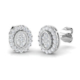 Erlwy Cluster Diamond Earrings in Gold - 0.33ct Luxury Jewelry