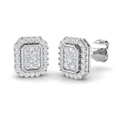 Dawn Gold Cluster Diamond Earrings - Elegant 0.33ct Luxury Jewels