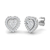 Dusk Gold Cluster Diamond Earrings - 0.25ct Luxury Jewelry Elegance
