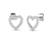 Gold Diamond Earrings Deery Shape 0.5ct Luxury