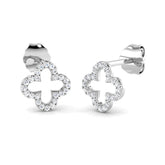 Cordelia Diamond Earring 0.15 ct Platinum, 9ct, 18ct White, Yellow & Rose Gold | Handcrafted Fine Jewellery-12