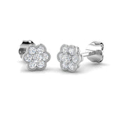 Cadie Vintage Gold Diamond Earrings 0.25ct - Elegant Luxury Jewelry