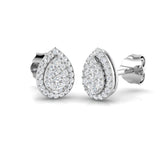 Daupy Gold Cluster Diamond Earrings - 0.25ct Luxury Jewelry Elegance