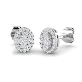 Christabel Diamond Earring 0.25 ct Platinum, 9ct, 18ct White, Yellow & Rose Gold | Handcrafted Fine Jewellery-12