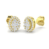 Celia Gold Cluster Diamond Earrings: Luxury Jewelry from 0.25ct to 8.5ct