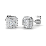 Dawny Gold Cluster Diamond Earrings - Exquisite Luxury Elegance