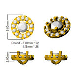 Polly Halo Gold Diamond Earrings | Elegant Luxury 0.33-1.5ct