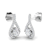Engly Gold Drop & Trilogy Diamond Earrings - 0.25ct Luxury Jewelry