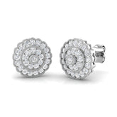 Elegant Vintage Gold Diamond Earrings - Trusy 0.5ct Luxury Jewelry
