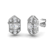 Vintage Gold Bebe Diamond Earrings - 0.33ct Luxury Jewelry