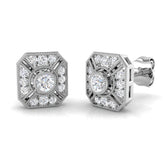 Coco Vintage Gold Diamond Earrings 0.33ct - Elegant Luxury Jewelry