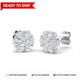 Lab grown diamond earring