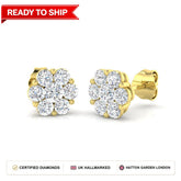 Lab grown diamond earring