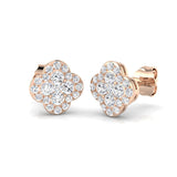 Epspy Gold Clover Diamond Earrings 0.5ct to 1ct - Luxury Jewelry