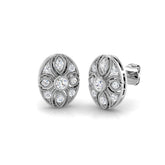 "Lulu Vintage Gold Diamond Earrings 0.33ct - Timeless Luxury Jewelry"