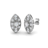 Bonny Vintage Gold Diamond Earrings 0.33ct Luxury Elegance