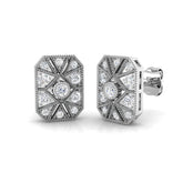 Bella Vintage Gold Diamond Earrings - 0.33ct Luxury Jewelry