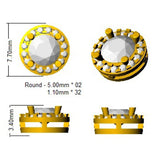 9kt Yellow Gold 1.21ct Lab Grown Diamond Halo Earrings