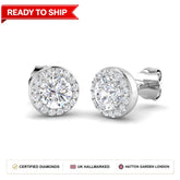 Lab grown diamond earring