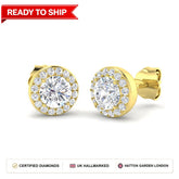 Lab grown diamond earring