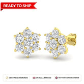 Lab grown diamond earring
