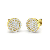 Truwy Gold 0.5ct Diamond Earrings - Elegant Shape Luxury Jewelry