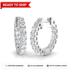Lab grown diamond earring