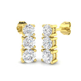 9ct Yellow Gold 1.81ct Lab Grown Diamond Drop Earrings