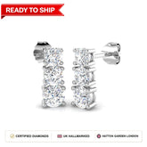 Lab grown diamond earring