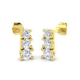9ct Yellow Gold 1.05ct Lab Grown Diamond Drop Earrings