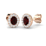 "Goldy Ruby Gold Earrings with Stunning Diamond Accents | Luxury Jewelry"