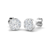 Tansy Luxury Gold Cluster Diamond Earrings | 0.5ct to 3.5ct