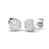 Tansy Luxury Gold Cluster Diamond Earrings | 0.5ct to 3.5ct