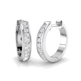 0.35ct Lab Diamond Round Cut Stud Earrings in 9K White Gold
