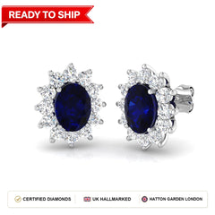 Lab grown diamond earring