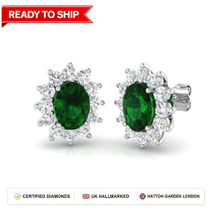 Lab grown diamond earring