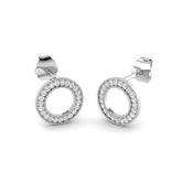 "Avon 0.1ct Gold Diamond Shape Earrings - Elegant Luxury Jewelry"