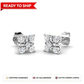 Lab grown diamond earring