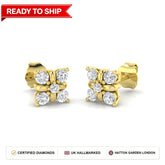 Lab grown diamond earring