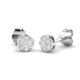Calyx Gold Cluster Diamond Earrings - Exquisite 0.15ct to 2ct Luxury