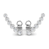 Dazzy Gold Diamond Crawler Earrings - 0.5ct Luxury Jewelry